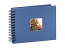 Hama Fotoalbum Fine Art 24 x 17 cm Azur, 50 schwarze Seiten