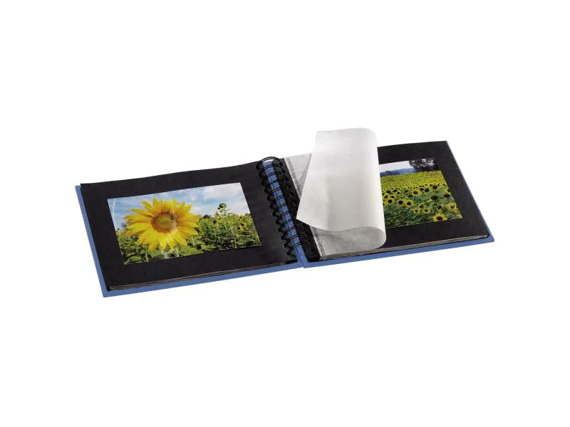 Hama Fotoalbum Fine Art 24 x 17 cm Azur, 50 schwarze Seiten