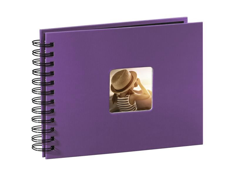 Hama Fotoalbum Fine Art 24 x 17 cm Lila, 50 schwarze Seiten