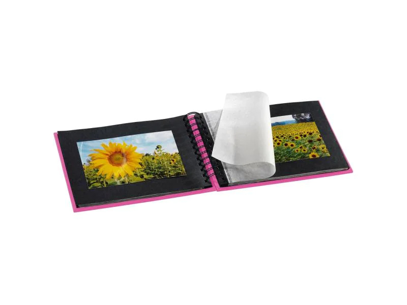 Hama Fotoalbum Fine Art 24 x 17 cm Pink, 50 schwarze Seiten