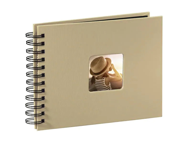 Hama Fotoalbum Fine Art 24 x 17 cm Taupe, 50 schwarze Seiten