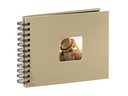 Hama Fotoalbum Fine Art 24 x 17 cm Taupe, 50 schwarze Seiten