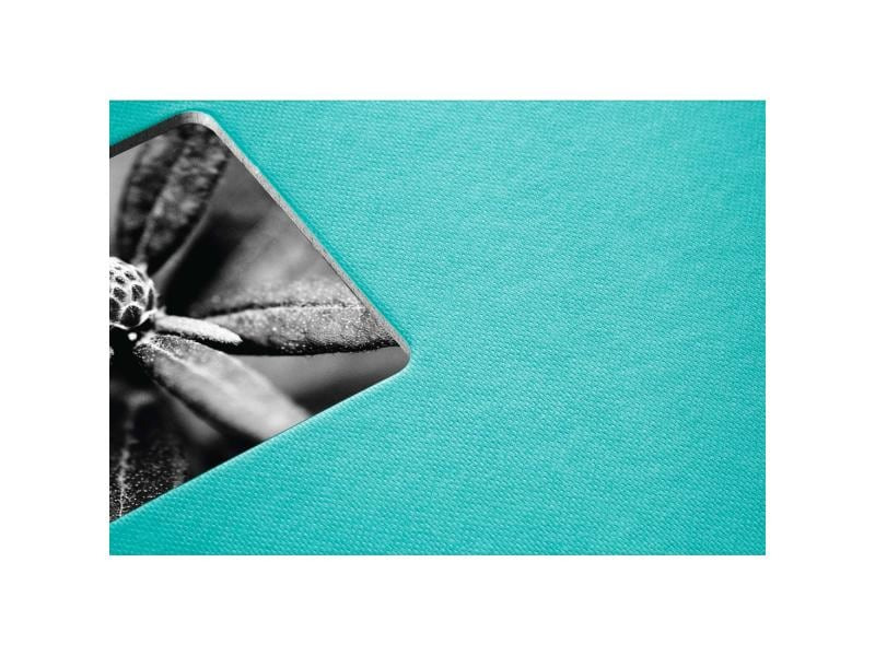 Hama Fotoalbum Fine Art 24 x 17 cm Türkis, 50 schwarze Seiten