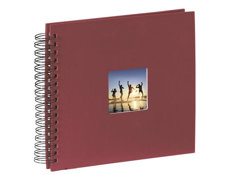 Hama Fotoalbum Fine Art 28 x 24 cm Bordeaux, 50 schwarze Seiten