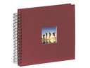 Hama Fotoalbum Fine Art 28 x 24 cm Bordeaux, 50 schwarze Seiten