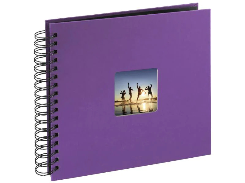 Hama Fotoalbum Fine Art 28 x 24 cm Lila, 50 schwarze Seiten