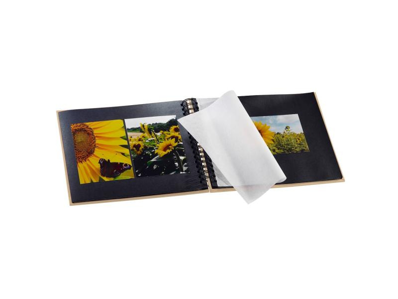 Hama Fotoalbum Fine Art 28 x 24 cm Taupe, 50 schwarze Seiten