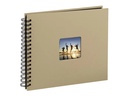 Hama Fotoalbum Fine Art 28 x 24 cm Taupe, 50 schwarze Seiten