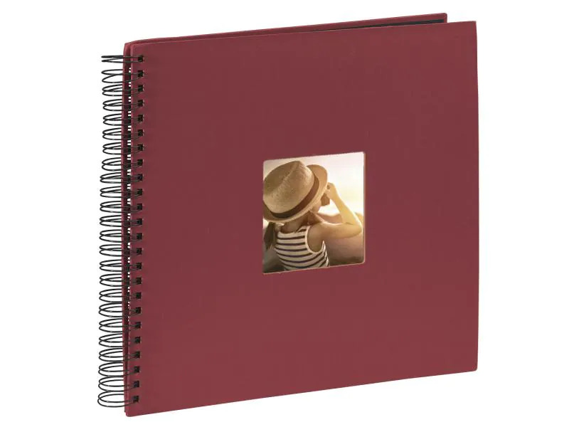 Hama Fotoalbum Fine Art 36 x 32 cm Bordeaux, 50 schwarze Seiten