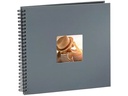 Hama Fotoalbum Fine Art 36 x 32 cm Grau, 50 schwarze Seiten