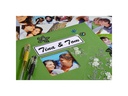 Hama Fotoalbum Fine Art 36 x 32 cm Grün, 50 schwarze Seiten