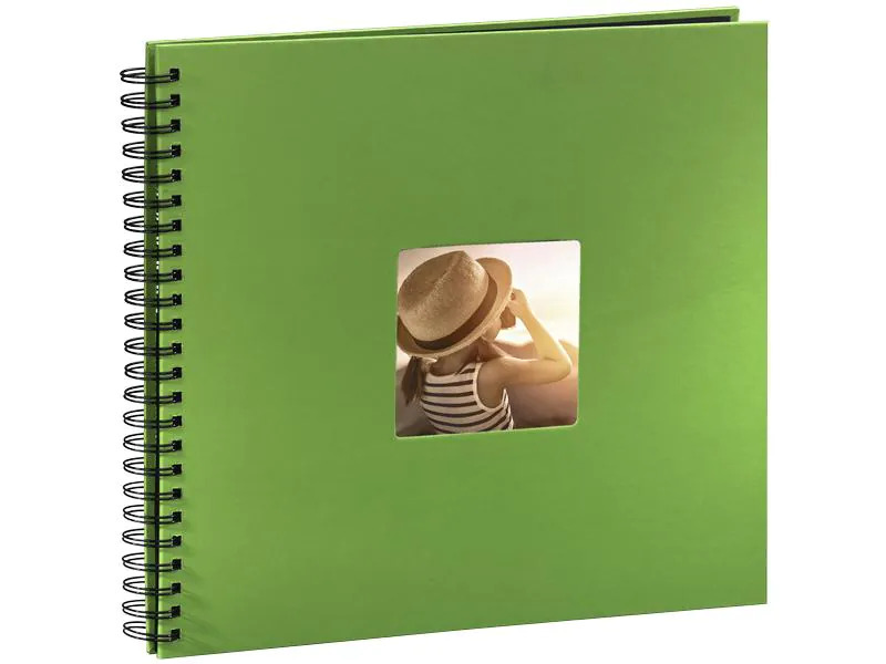 Hama Fotoalbum Fine Art 36 x 32 cm Grün, 50 schwarze Seiten