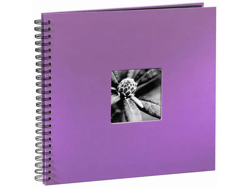 Hama Fotoalbum Fine Art 36 x 32 cm Lila, 50 schwarze Seiten
