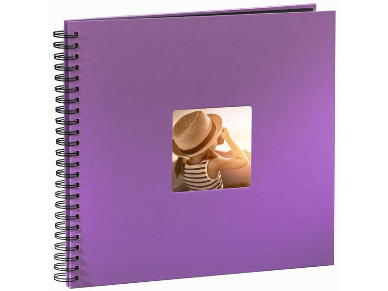 Hama Fotoalbum Fine Art 36 x 32 cm Lila, 50 schwarze Seiten
