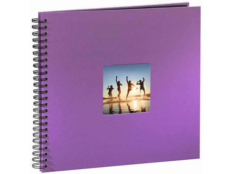 Hama Fotoalbum Fine Art 36 x 32 cm Lila, 50 schwarze Seiten