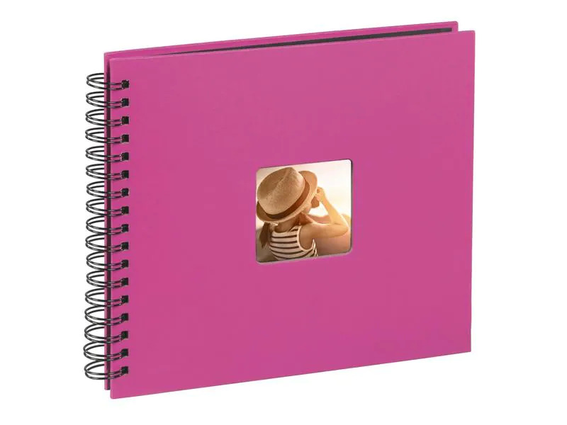 Hama Fotoalbum Fine Art 36 x 32 cm Pink, 50 schwarze Seiten