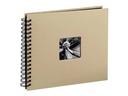 Hama Fotoalbum Fine Art 36 x 32 cm Taupe, 50 schwarze Seiten