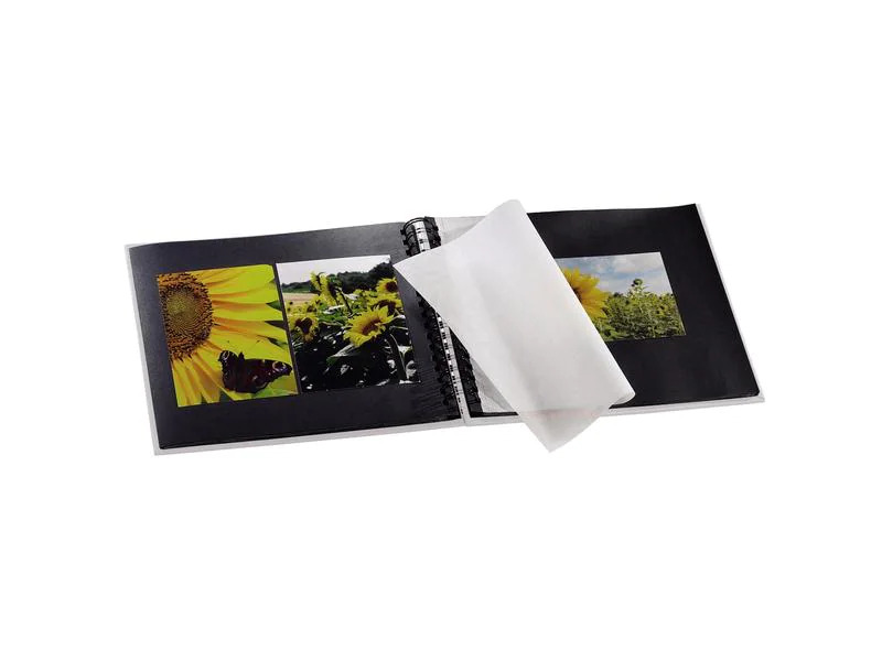 Hama Fotoalbum Fine Art 36 x 32 cm Weiss, 50 schwarze Seiten