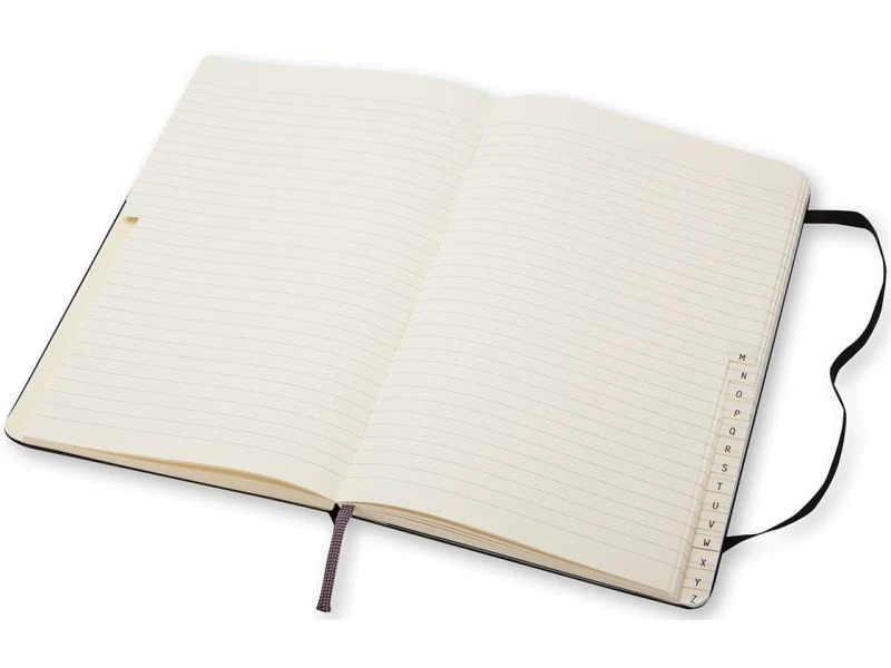 Moleskine Adressbuch A6 Liniert, Schwarz