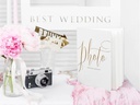 Partydeco Fotoalbum Precious moments 20 x 24.5 cm, Weiss/Gold