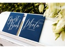 Partydeco Gästebuch Guest Book 20 x 24.5 cm, Blau/Gold