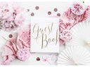 Partydeco Gästebuch Guest Book 20 x 24.5 cm, Weiss/Gold