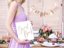 Partydeco Gästebuch Guest Book 20 x 24.5 cm, Weiss/Rosegold