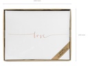 Partydeco Gästebuch Love 24 x 18.5 cm, 22 Seiten, Rosegold; Weiss