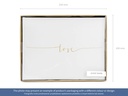 Partydeco Gästebuch Love 24 x 18.5 cm, Weiss/Gold