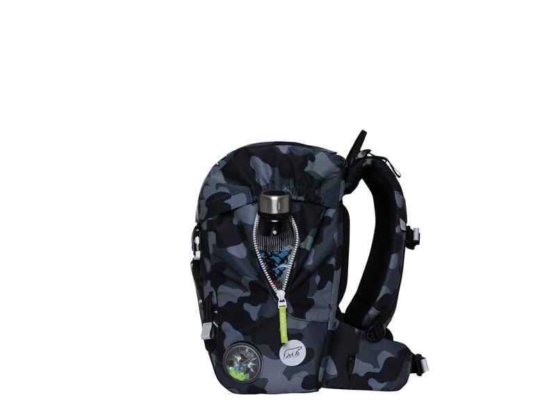 Beckmann Schulrucksack-Set Active Air Flx Camo Rex 6-teilig