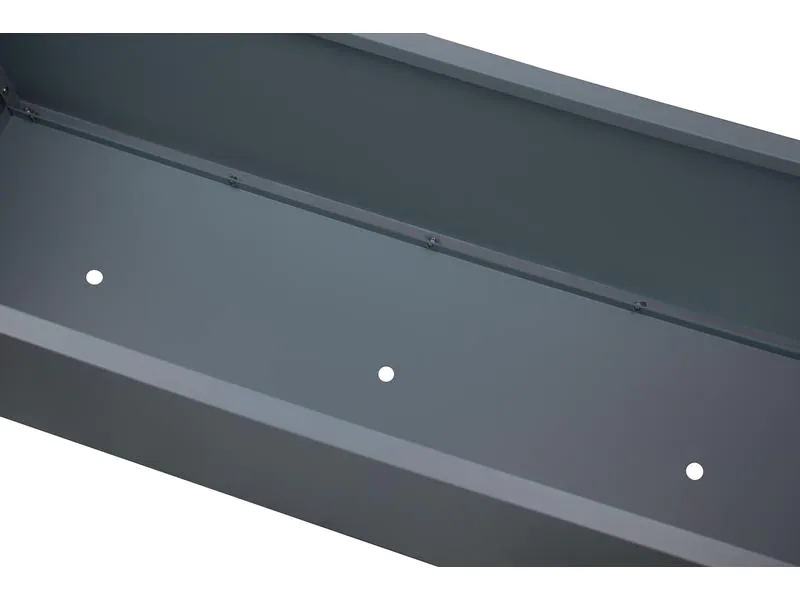 Herstera Pflanzentrog Metal Planter 50, 150 x 50 x 50 cm, Anthrazit