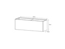 Herstera Pflanzentrog Metal Planter 50, 150 x 50 x 50 cm, Anthrazit