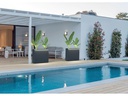 Herstera Pflanzentrog Planter Divider 25, 100x25x80 cm, Anthrazit