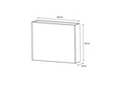 Herstera Pflanzentrog Planter Divider 25, 100x25x80 cm, Anthrazit