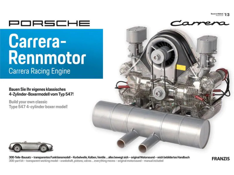Franzis Baubox Porsche  Carrera-Rennmotor Boxermodell Typ 547