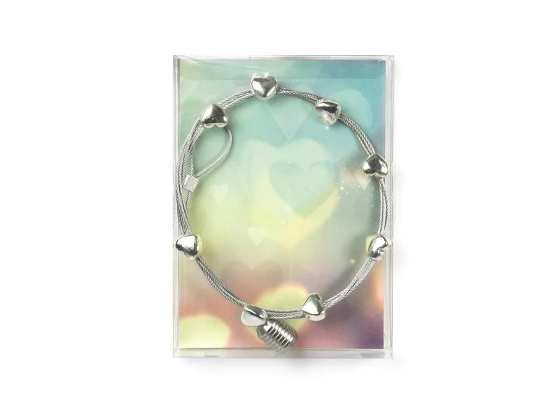 Trendform Fotoleine mit Magneten SWEETHEART Silber, 1 Stück