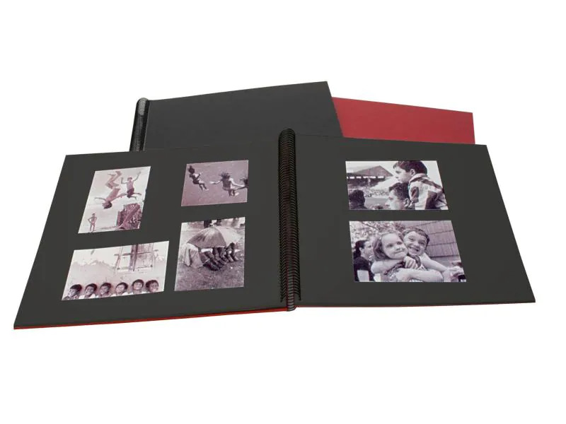 Semikolon Fotoalbum 17 x 17 cm Schwarz, 20 schwarze Seiten