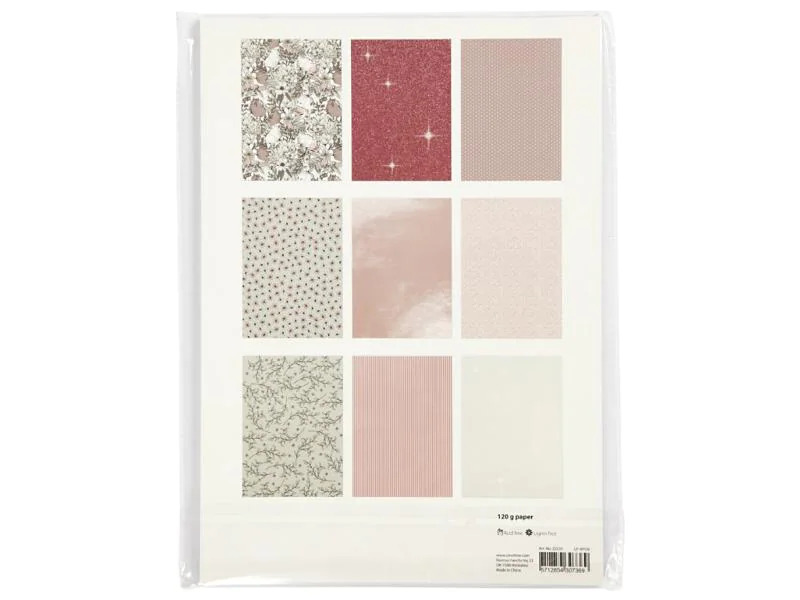 Creativ Company Bastelpapier Vivi Gade-Design 20 x 30 cm, 24 Blatt