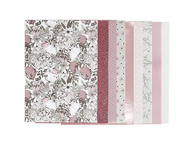 Creativ Company Bastelpapier Vivi Gade-Design 20 x 30 cm, 24 Blatt