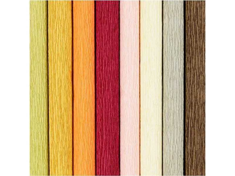 Creativ Company Krepppapier Pastell/rot 25 x 60 cm, 105 g,  8 Stück