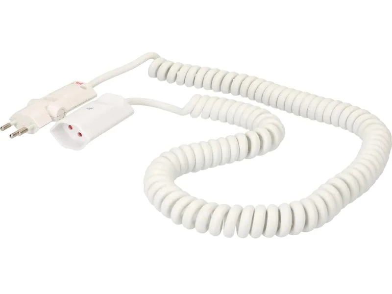 Max Hauri Verlängerungskabel 3.5 m T13 - T12 ClipClap, Weiss