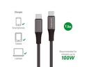 4smarts USB 2.0-Kabel Daten- und Ladekabel USB C - USB C 1.5 m