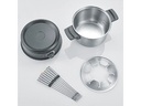 Severin Fondue-Set All-in-One 11 Teile, Schwarz/Silber