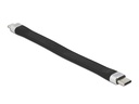 Delock USB 2.0-Flachkabel USB C - Micro-USB B 0.135 m