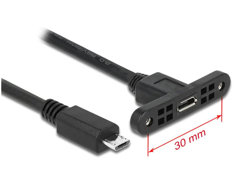 Delock USB 2.0-Kabel Micro-USB B - Micro-USB B 1 m