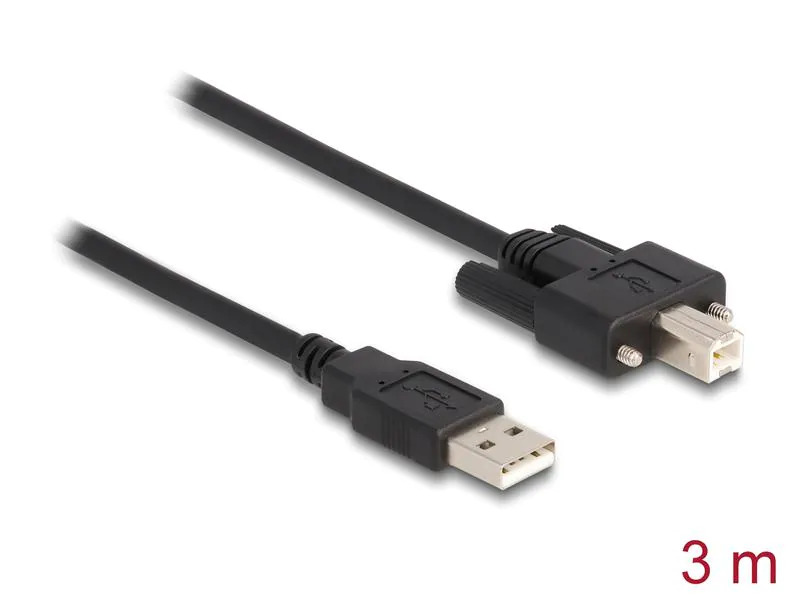 Delock USB 2.0-Kabel USB A - USB B 3 m