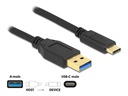 Delock USB 3.1-Kabel USB A - USB C 2 m