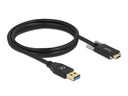 Delock USB-Kabel Schraube seitlich USB A - USB C 1.5 m