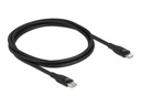 Delock USB-Kabel USB C - Lightning 1 m, Schwarz