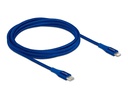 Delock USB-Kabel USB C - Lightning 2 m, Blau